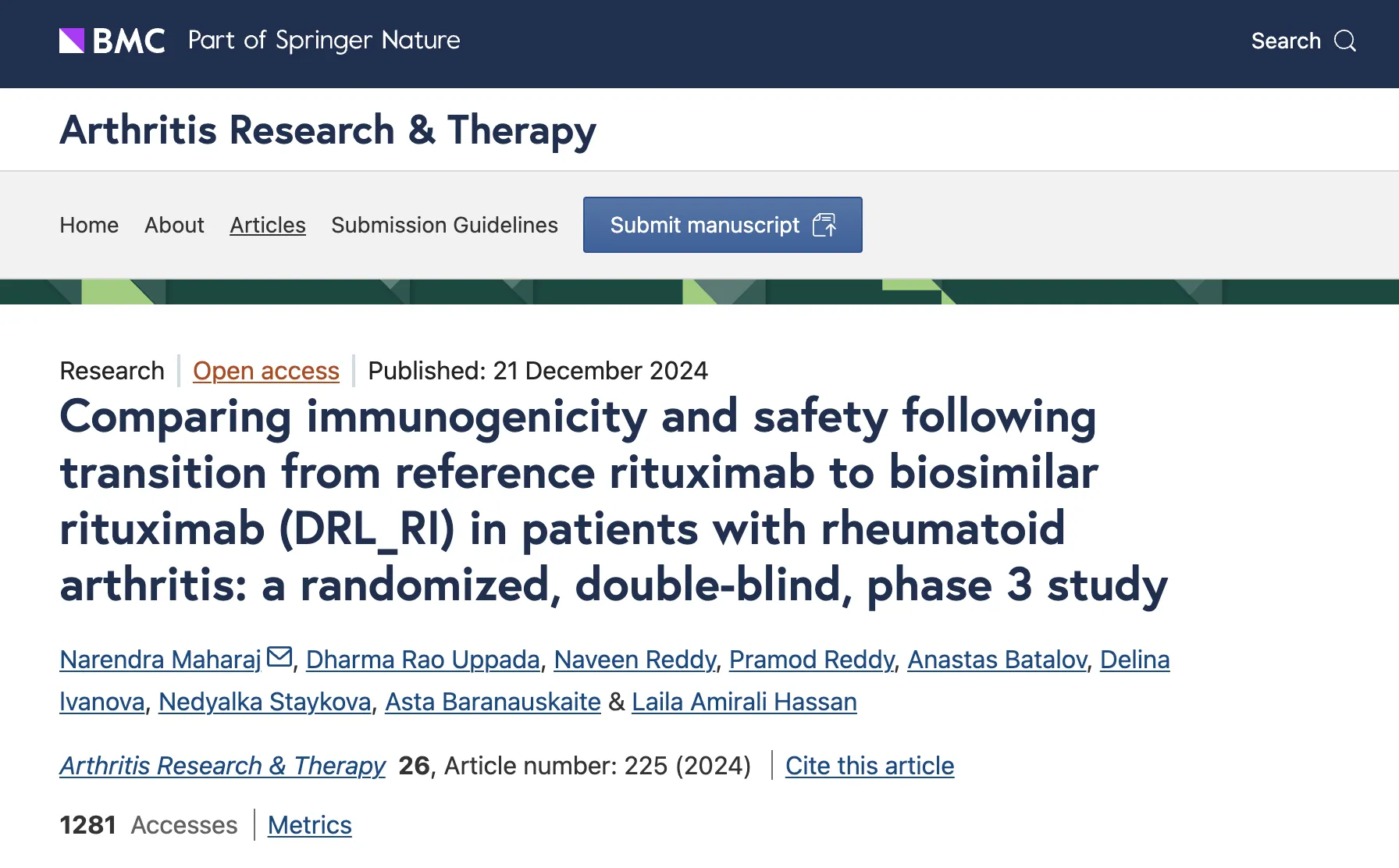 Comparing immunogenicity and safety
