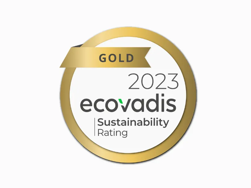 Gold Medal status by EcoVadis